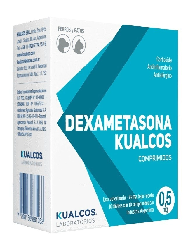 DEXAMETASONA KUALCOS 0,5 MG X 100 COMP