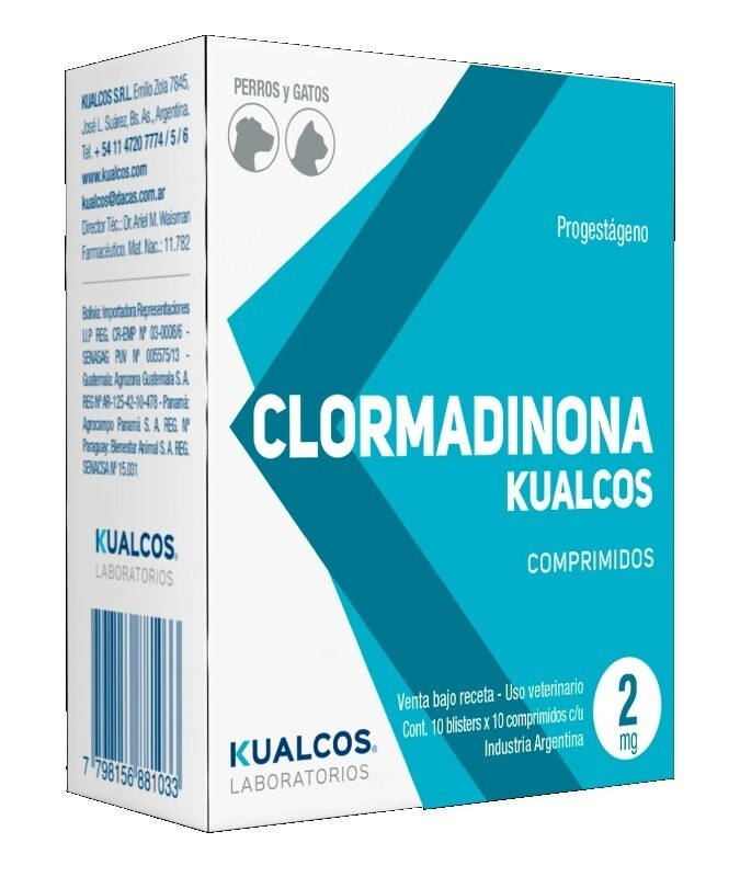 CLORMADINONA KUALCOS 4 MG 100 COMP