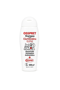 SHAMPOO OSSPRET CLORHEXIDINA AL 2,5% X 250 ML