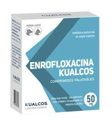 ENROFLOXACINA KUALCOS 50 MG x 100 COMP