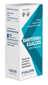 RANITIDINA INYECTABLE X 50 ML KUALCOS