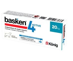 BASKEN 4 ACTIVE PERROS MEDIANOS 20 KG