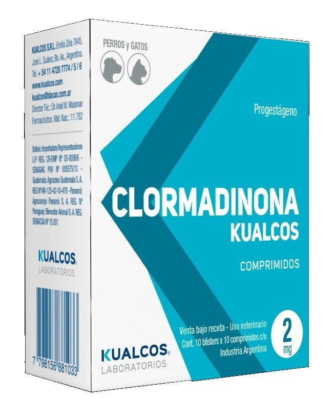 CLORMADINONA KUALCOS 2 MG x 400 COMP