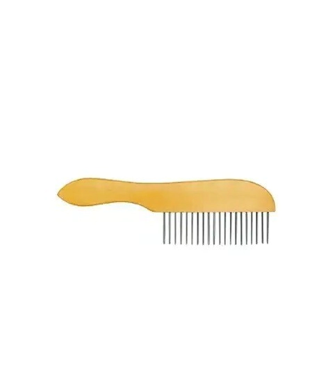 PEINE 20 DIENTES LARGOS MANGO MADERA