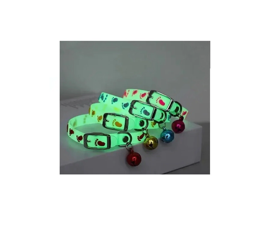 COLLAR GATOS SILICONA LUMINOSO X UN