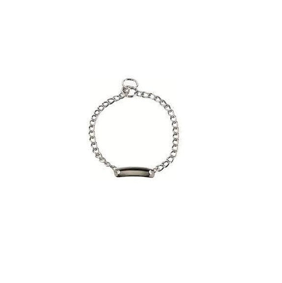 COLLAR DE AHORQUE CON CHAPA