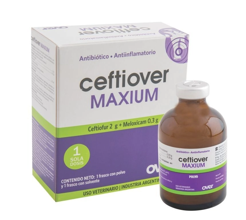 CEFTIOVER MAXIUM (Ceftiofur/Meloxicam) X 25 ML