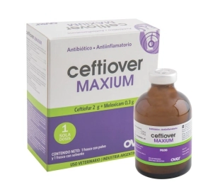 CEFTIOVER MAXIUM (Ceftiofur/Meloxicam) X 25 ML
