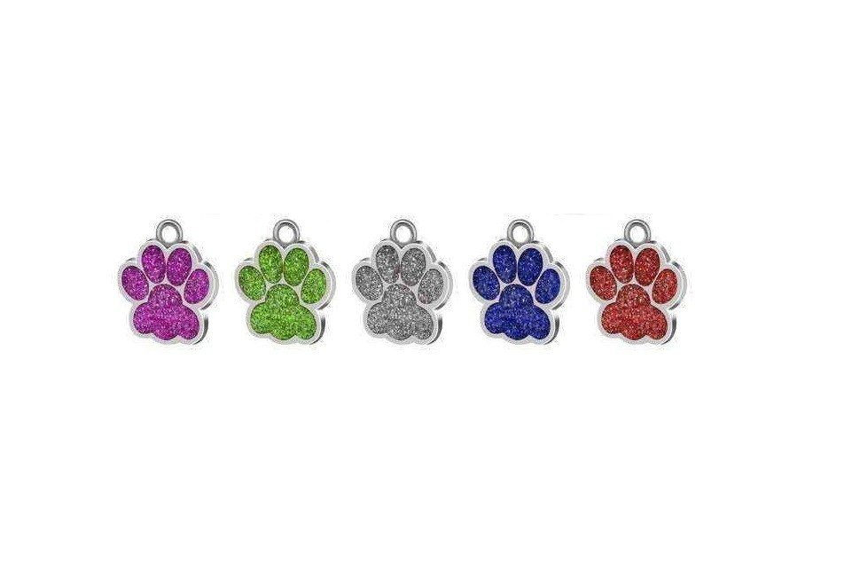 JOYA PENDIENTE P/COLLAR HUELLA PATITA C /STRASS
