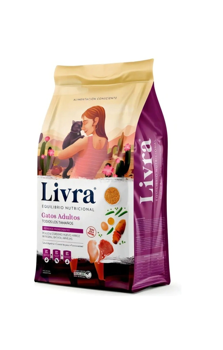LIVRA GATO ADULTO X 3 KG (Lila)