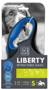LIBERTY DOG RETRACTABLE LEASH S AZUL