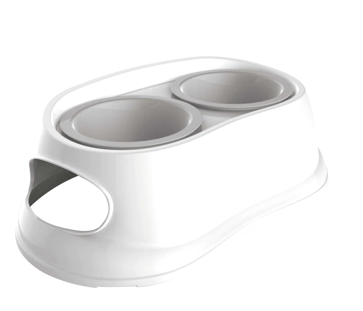 MELAMINE BOWL DOBLE ANTIDESLIZANTE - BLANCO