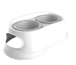 MELAMINE BOWL DOBLE ANTIDESLIZANTE - BLANCO
