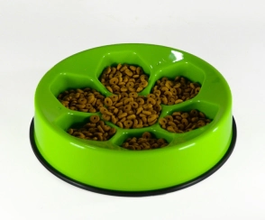 CAVITY SLOW FEED VERDE BOWL COME LENTO - ANTIDESLIZANTE