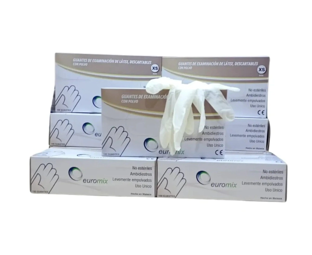 CAJA GUANTES LATEX X 100 UN
