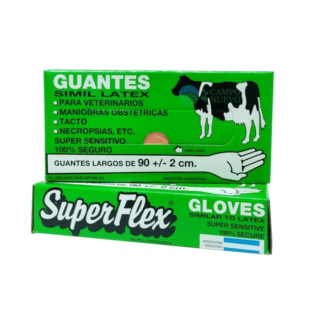 CAJA GUANTES SUPER FLEX x 100 UN