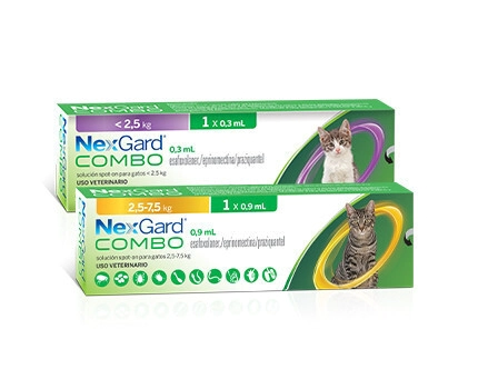 NEXGARD COMBO CAT de 2,5 a 7,5 KG