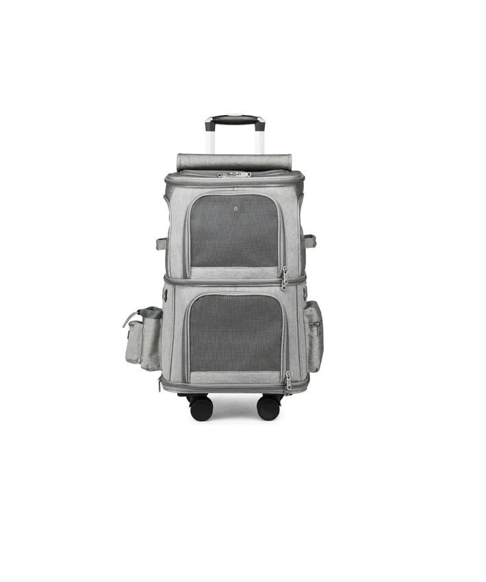 BOLSO DOBLE CON RUEDAS Y CARRITO