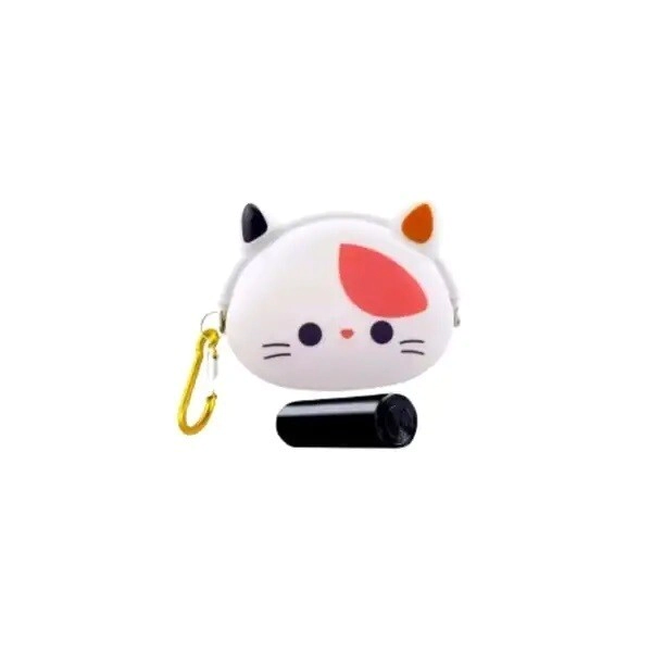 DISPENSER C/BOLSA P/KK GATITO BLANCO