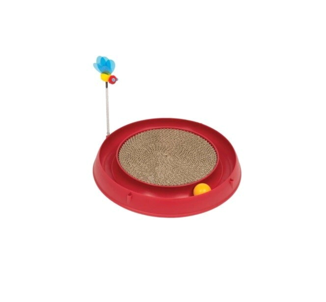 CATIT PLAY 3 IN 1 CIRCUIT BALL TOY ROJO