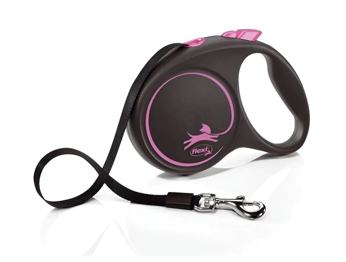 CORREA FLEXI BLACK DESIGN CINTA M ROSA