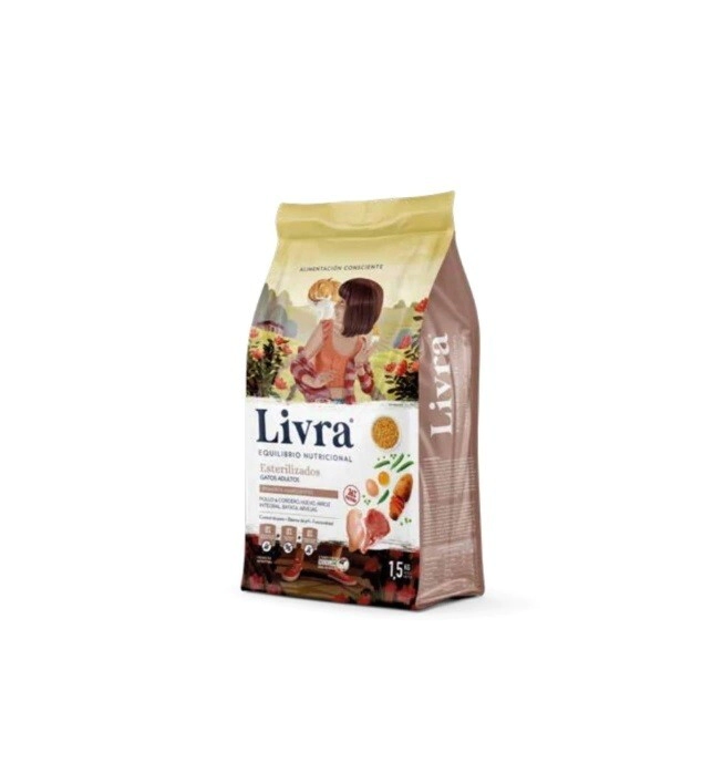 LIVRA GATOS ADULTOS ESTERILIZADOS X 1,5 KG