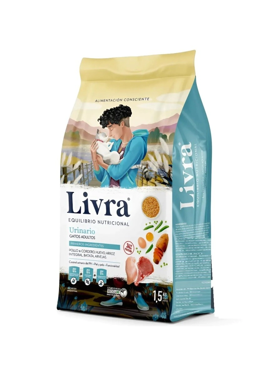 LIVRA GATOS ADULTOS URINARIO X 1,5 KG