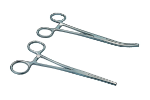 PINZA KOCHER 14 CM CURVA/RECTA