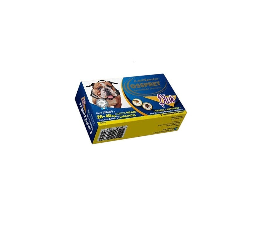 LA PIPETA PLUS OSSPRET X 2,7 ML 20 KG A 40 KG