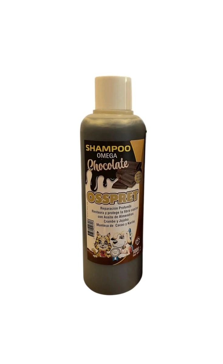 SHAMPOO OSSPRET OMEGA CHOCOLATE X 1000 ML